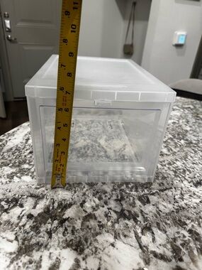The Container Store Clear Plastic Stackable Jewelry Drawer Organizer